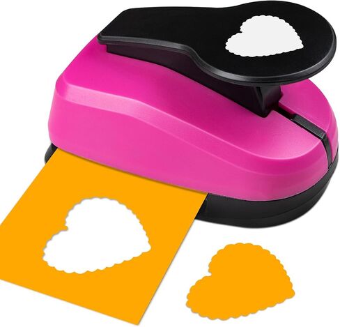 مجموعة لكمة القلب، 3/8 بوصة، 5/8 بوصة، 1 بوصة مجموعة ثقب القلب لسكرابوكينغ، ثقب على شكل قلب للحرف الورقية، حفلات الزفاف، البطاقات، تغليف الهدايا، بطاقات المعايدة وسجلات القصاصات in Kuwait