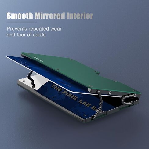 Engraved Metal Wallet for Son from Mother Mom, Minimalist Aluminum RFID Blocking Card Holder, Slim Front Pocket Money Clip, Mens Personalized Birthday Graduation Wedding Christmas Adult Gifts in Kuwait