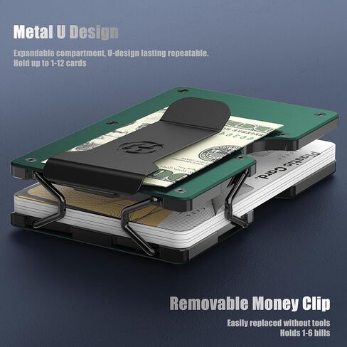 Engraved Metal Wallet for Son from Mother Mom, Minimalist Aluminum RFID Blocking Card Holder, Slim Front Pocket Money Clip, Mens Personalized Birthday Graduation Wedding Christmas Adult Gifts in Kuwait