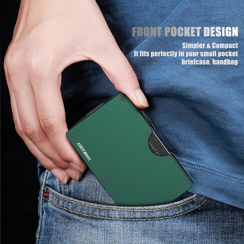 Engraved Metal Wallet for Son from Mother Mom, Minimalist Aluminum RFID Blocking Card Holder, Slim Front Pocket Money Clip, Mens Personalized Birthday Graduation Wedding Christmas Adult Gifts in Kuwait