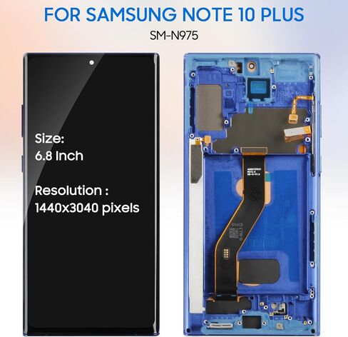 OLED for Samsung Galaxy Note 10 Plus Screen Replacement kit for N975 N975U N975W SM-N975F SM-N975/DS SM-N975F/DS LCD Display Touch Screen Digitizer Assembly Replacement Repair Parts(Blue with Frame) in Saudi Arabia