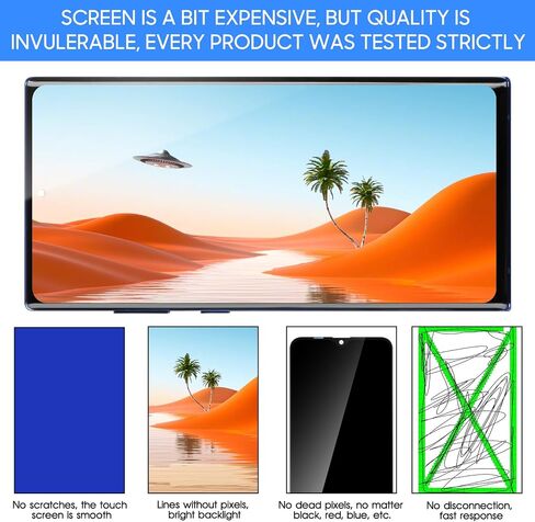 OLED for Samsung Galaxy Note 10 Plus Screen Replacement kit for N975 N975U N975W SM-N975F SM-N975/DS SM-N975F/DS LCD Display Touch Screen Digitizer Assembly Replacement Repair Parts(Blue with Frame) in Saudi Arabia
