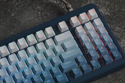 134 Keys PBT Shine Through Keycaps, Gradient Pink Keycaps Set, Double Shot OEM Profile Keycaps Backlit Cute Custom Keycaps for Cherry Gateron Mx Switches ANSI/ISO Mechanical Keyboard in Saudi Arabia