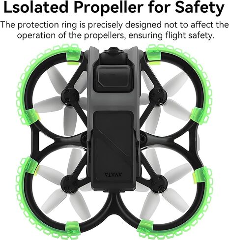 مصد حماية المروحة DJI Avata: حلقة ممتصة للصدمات واقية من الصدمات ضد التصادم لملحقات DJI Avata باللون البرتقالي in Kuwait