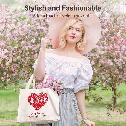 حقيبة حمل الكتب القماشية للنساء، هدايا لمحبي الكتب، هدايا قراءة جمالية لطيفة لدودة الكتب المكتبية in Kuwait