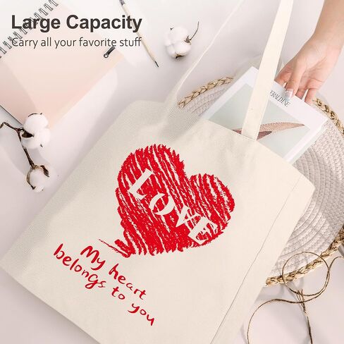 حقيبة حمل الكتب القماشية للنساء، هدايا لمحبي الكتب، هدايا قراءة جمالية لطيفة لدودة الكتب المكتبية in Kuwait