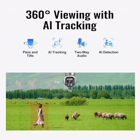 Solar 4G LTE Cellular Security Cameras Wireless Outdoor ، لا توجد كاميرا بطارية تعمل بالطاقة الشمسية WiFi للمراقبة المنزلية ، مستشعر الكشف عن حركة PTZ ، بنيت في بطاقة SIM in Kuwait