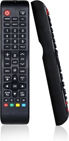 Ultrapro Onetouch Universal Remote لجميع Samsung TV Remote ، بديل متوافق مع جميع تلفزيون Samsung الذكي ، LED ، LCD ، HDTV ، 3D ، Series TV ، جهازان ، أسود ، 84011 in Kuwait