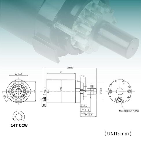 Starter Replacement Compatible with Kohler Courage Engines 20HP 23HP 25HP 27HP Cub Cadet 1045 1046 SLT1550 SLT1554 1050 Replacs 3209801 3209801S 32-098-01S 3209803 32-098-03 32-098-03S in Saudi Arabia