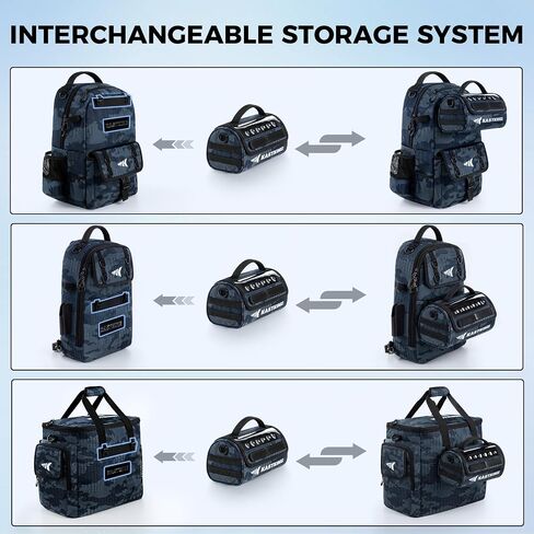 Kastking Baitspace 50L صيد الأسماك معالجة حقيبة ظهر مع 4 صناديق وحقيبة إدارة الخط in Saudi Arabia