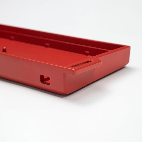 H60 Aluminum Keyboard Case 60% Red Customize Keyboard Housing Compatible with wooting Keyboards Rakka 61/64 Mechanical Keyboard in Saudi Arabia