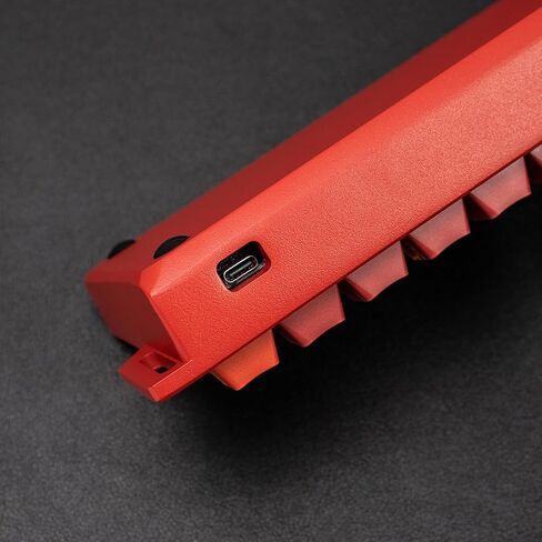 H60 Aluminum Keyboard Case 60% Red Customize Keyboard Housing Compatible with wooting Keyboards Rakka 61/64 Mechanical Keyboard in Saudi Arabia