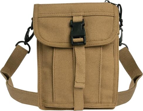Rothco Heavyweight Canvas Travel Portfolio Bag – Crossbody Shoulder Bag – Heavy-Duty Cotton Canvas - Woodland Camo in Saudi Arabia