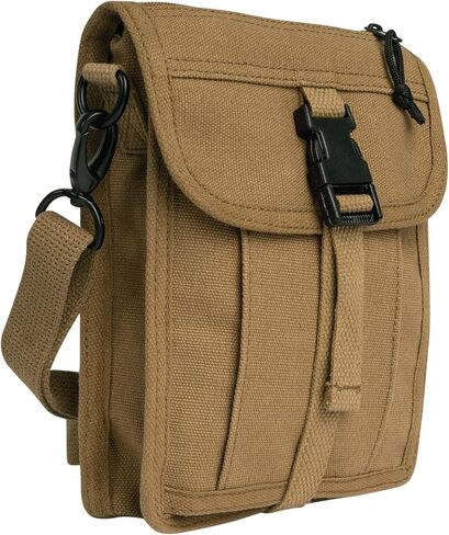 Rothco Heavyweight Canvas Travel Portfolio Bag – Crossbody Shoulder Bag – Heavy-Duty Cotton Canvas - Woodland Camo in Saudi Arabia
