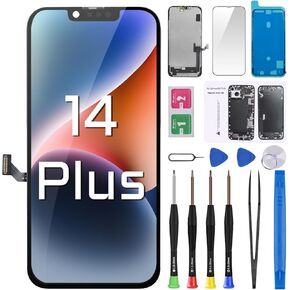 for iPhone 14 Plus Screen Replacement 6.7" LCD Display Digitizer 3D Touch Waterproof Adhesive Sticker Full Assembly Repair Fix Tools Kit A2886 A2632 A2885 A2888 A2887