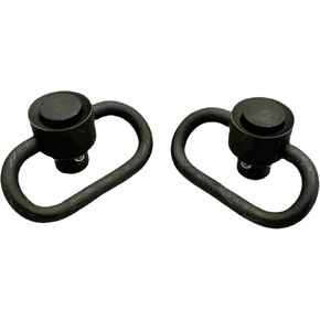 QD Sling Swivels – 2-Pack – Heavy-Duty Quick Detach Loops for Slings (1" or 1.25" Options)