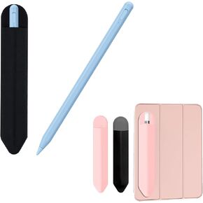 Stylus Pen for Apple iPad - iPad Pencil with Pencil Holder，Palm Rejection，iPad Stylus Pen Compatible with iPad Pro 11/12.9(2018-2022) +2Pack Pencil Holder