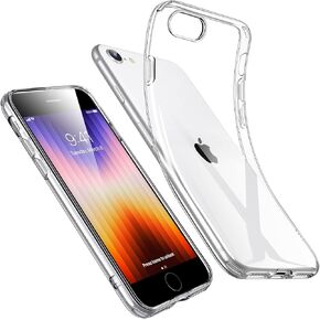 ESR for iPhone SE Case 2022/2020/3rd/2rd,for iPhone 8/7 Case, Thin Soft TPU Transparent Protective Cover, Yellowing Resistant, Zero Series, Clear