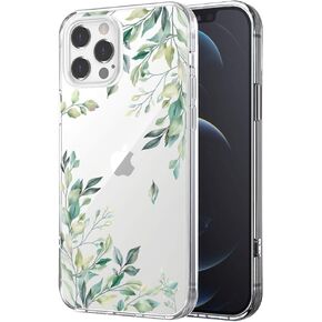 Designed for iPhone 12/12 Pro Case, Mirror Case for Girls Woman [Four Corner Guard Shockproof] Hard Back Soft Bumper Protective Cover Makeup Touch up Back Camera Selfies 6.1in 2020 (Mir12/12P)