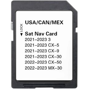 Updated Navigation SD Card with The Latest Map Version, Compatible with 3 CX-5 CX-9 CX-30 CX-50 MX-30 2021 2022 2023 (USA/Canada/Mexico) New Maps