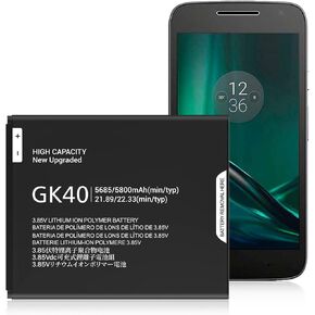 Battery for GK40, 5800mAh Ultra High Capacity Replacement Battery for Moto G4 Play XT1607, Moto G5 XT1601, Moto E3, Moto E4, Moto E5 Play,Moto E5 Go,Moto E5 Cruise