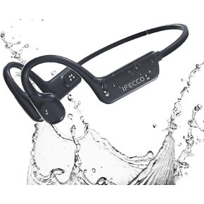 IFECCO Waterproof Headphones for Swimming Bone Conduction Headphones Bluetooth 5.4,IP68 Waterproof Earbuds Underwater,Open Ear Earbuds with 32G MP3 for Swimming Cycling Running