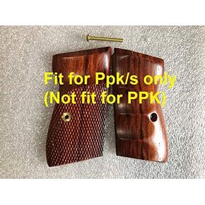 New!! Grip for Walther Interarm PP, PPK/S Pistol Grip, Half Checkered & Smooth Finger Groove, Hardwood, Thai Handmade