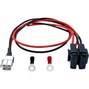 3.28 Ft 4 Pin 12 AWG DC Power Cable Compatible with Yaesu Radio FT-450 FT950 Ken Wood TS-480 TS-590SG TS-890s Icom IC-7000 IC-7600