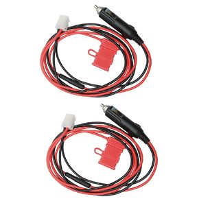 T-Shape Car Power Cord 12V DC Mobile Radio Power Charger Cable CB Radio Transceiver Connector Compatible for YAESU Icom FT-7800R FT-7900R FT-8900R Kenwood TM-741 TM-G707 TM271 Radio 2Pack