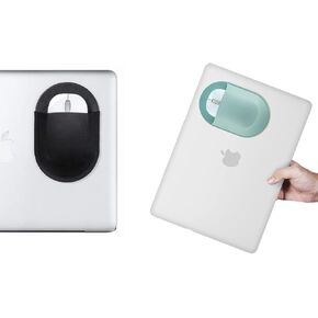 Epessa Universal Mouse Holder for Laptop (Black+ Green) - Keep mouse always within your reach