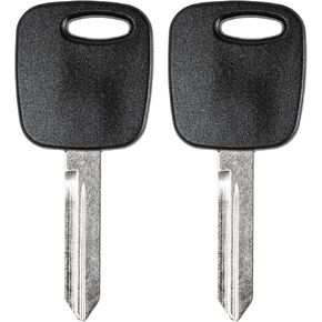 H72-PT 4C Chip Transponder Ignition Car Key Replacement for Ford Expedition Explorer F-150 Mustang Lincoln Navigator Mazda Mercury, New Uncut, 2Pcs