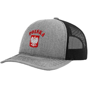 Richardson Trucker Hat Poland Polska Seal Flag Embroidery Baseball Cap Snapback