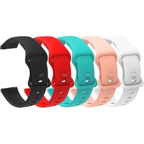 Compatible for BP Doctor Smartwatch Bands, 22mm Quick Release Classic Watch Bands Soft Silicone Bands Bracelet Sports Strap Compatible for BP Doctor P122 2.1" Smart Watch