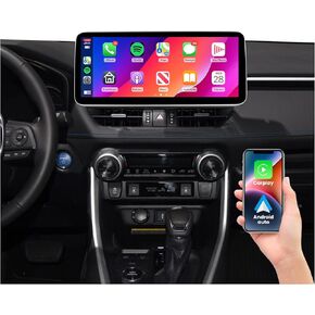 8Core 6G+128G 12.3" Android Car Stereo for Toyota RAV4 2019 2020 2021 2022 Wireless Carplay Android Auto Car Radio Bluetooth Head Unit Touch Screen 1920x720 GPS Navigation