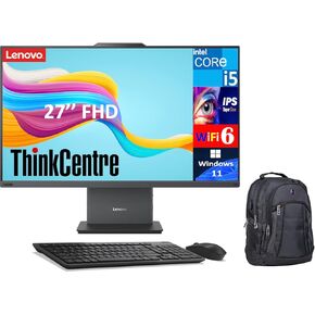 Lenovo ThinkCentre Neo 50a Business All-in-One 27" IPS FHD Display (Intel i5-13420H, 32GB DDR5, 8TB PCIe SSD, Intel Graphics, WiFi 6, Webcam, Bluetooth 5.2, Win 11 Home) w/Premium Backpack