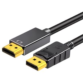 DP to HDMI 3m / 10ft Cable, Full HD, Uni-Directional DP 1.2 Computer to HDMI 1.4 DisplayPort Cable, for Dell Lenovo HP Laptop Desktop PC Monitor TV DP to HDMI Adapter Cord (3m)