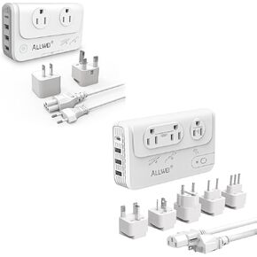 ALLWEI 2000W Travel Voltage Converter 220v to 110v and 230W Voltage Converter US to Europe
