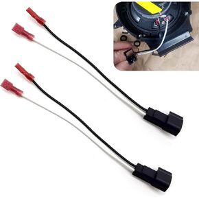 Radio Wiring Harness, 72-5600 Front Rear Door Horn Speaker Wiring Harness Adapter, Replacement Modification Accessories, Compatible with Ford Focus Chevrolet Mazda (Multicolored)