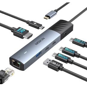 USB C Hub HDMI Adapter for MacBook Pro 2019/2018/2017, MOKiN 5 in 1 Dongle USB-C to HDMI, Sd/TF Card Reader and 2 Ports USB 3.0 (Space Gray)