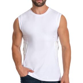 Conceal Carry Holster Shirs - Everyday Underarm Concealed Carry Compression Bottom T-Shirt