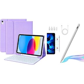 COO Keyboard Case for iPad 10th Generation (2022), Stylus Pen for iPad with Wireless Magnetic Charging