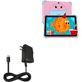 BoxWave Charger Compatible with YosaToo Android Tablet for Kids Y101 (10 in) - Wall Charger Direct (15W), Rapid Charge Your Device with Built-in 6ft Cable
