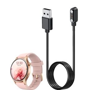 Smart Watch Charger for Fitpolo AR01 3.3Ft/100cm 2 Pin USB Portable Magnetic Charging Cable Cord for Fitpolo AR01 Smart Watch