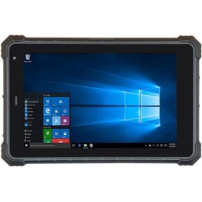 Rugged Tablet, 8 inch Windows 10 Rugged Tablet, 4G LTE, GPS, Water Resistance, 7.6V 5000mAh Battery, 8GB RAM/128GB ROM, Bluetooth, Dual Wi-Fi for Enterprise Work Field