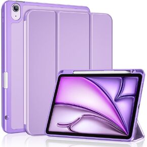ProCase for iPad Air 11 Inch Case M3(2025) / M2(2024), iPad Air 5th Generation 2022/Air 4th Generation 2020 10.9 Inch with Pencil Holder Trifold Stand Smart Folio with Soft TPU Back Cover -Mgreen