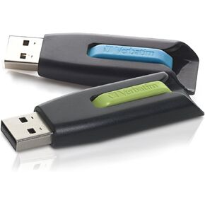 Verbatim 32GB Store 'n' Go V3 USB 3.0 Flash Drive - 2pk - Blue, Green