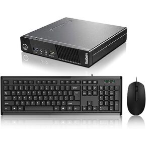 Lenovo Thinkcentre M93p Tiny Desktop Computer Mini PC, Intel 4th Gen Core i5-4570T, 16GB DDR3 RAM, 256GB Solid State Drive, WiFi, BT, DisplayPort, Windows 10 Pro (Renewed)