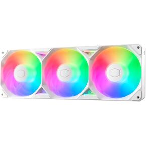 Cooler Master SickleFlow Edge 360 White Single-Frame aRGB PC Case|Liquid Cooler Fan, 360mm, Single Modular Cable, PWM 2,050 RPM, Air Balance Blades, Loop Dynamic Bearing, Radiant aRGB Lighting