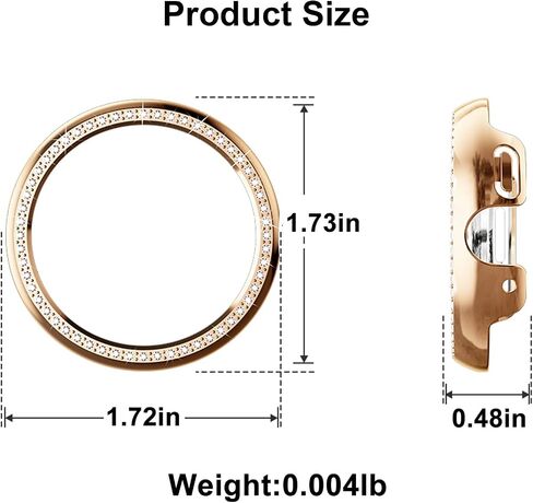8 Pack Bling Case for Google Pixel Watch 3 41MM, Glitter Diamond Case Shining Rhinestone PC Bumper for Women (45MM) in Saudi Arabia