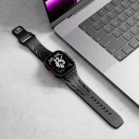 Sports Silicone Band Compatible with Apple Watch Ultra 2/1 49mm Bands for Men,Luxury Supercar Rubber Strap for iWatch Series 10 46mm, 9/8/7 45mm, SE2/SE 6/5/4 44mm, 3/2/1 42mm in Saudi Arabia